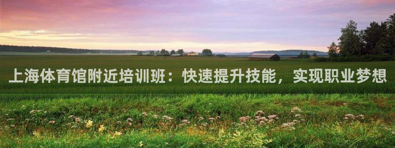 欧陆娱乐平台登录：上海体育馆附近培训班：快速提升技能