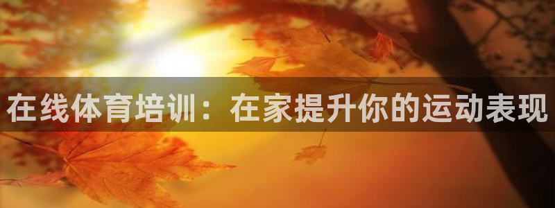 欧陆娱乐登陆官网：在线体育培训：在家提升你的运动表现
