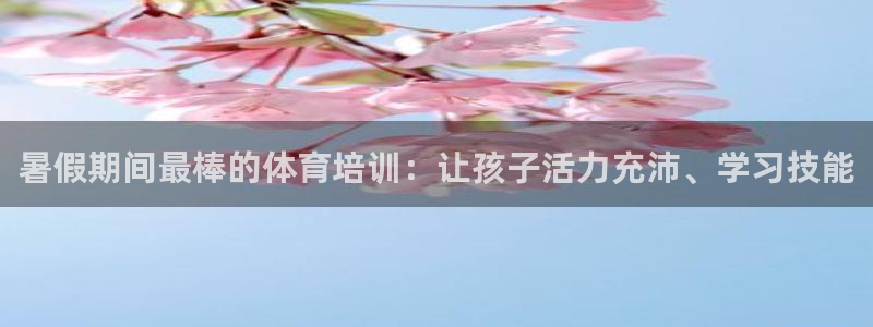 欧陆娱乐不让提现：暑假期间最棒的体育培训：让孩子活力