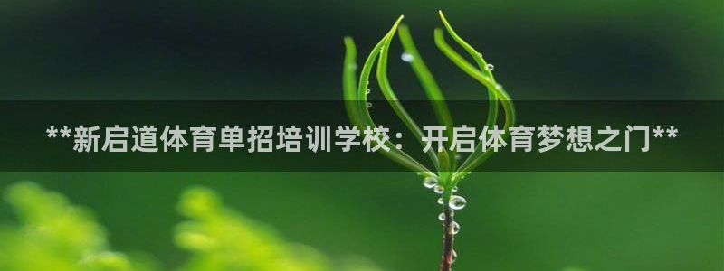 欧陆娱乐安全?：**新启道体育单招培训学校：开启体育