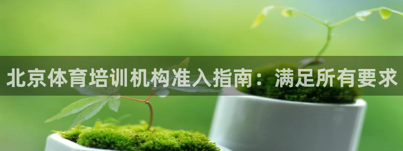 欧陆娱乐怎么注册：北京体育培训机构准入指南：满足所有